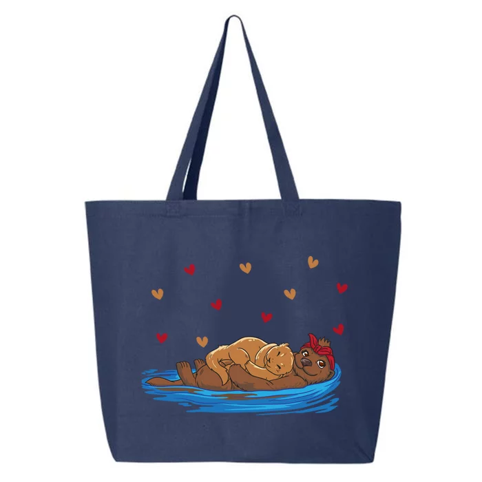 Cute Otter Mom Best Mom In The World Gift 25L Jumbo Tote