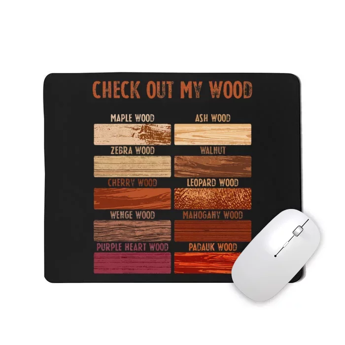 Check Out My Wood Woodworking Carpenter Handyman Woodworkers Mousepad