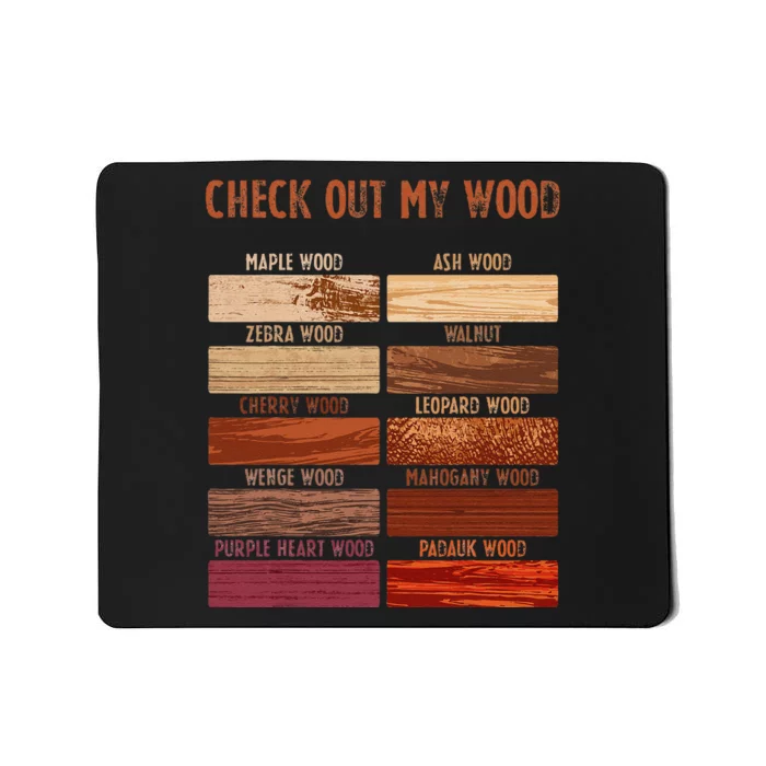 Check Out My Wood Woodworking Carpenter Handyman Woodworkers Mousepad