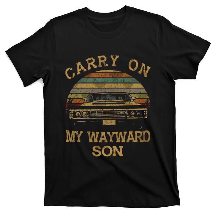 Carry On My Wayward Son Vintage Supernatural T-Shirt