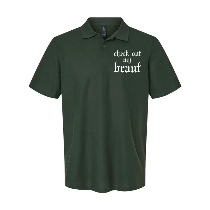 Check Out My Braut Oktoberfest Softstyle Adult Sport Polo