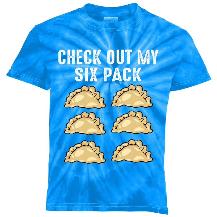 Check Out My Six Pack 6funny Giftpack Polish Pierogi Six Pack Cool Gift Kids Tie-Dye T-Shirt