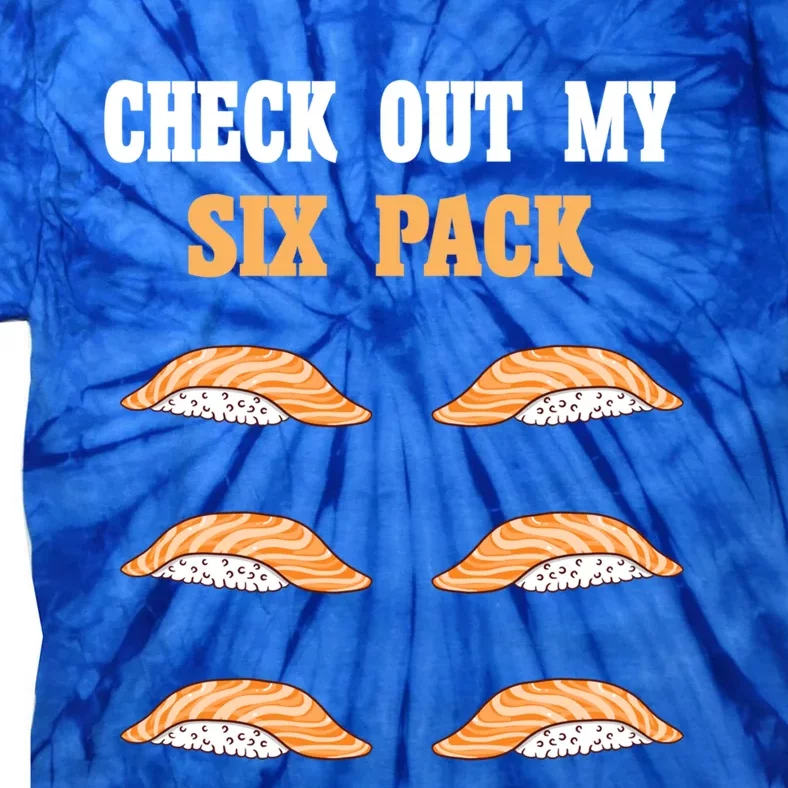 Check Out My Six 6 Pack Ebi Sushi Weightlifting Gift Tie-Dye T-Shirt