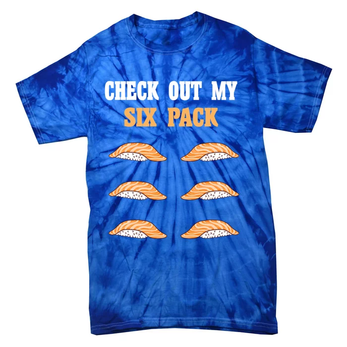 Check Out My Six 6 Pack Ebi Sushi Weightlifting Gift Tie-Dye T-Shirt