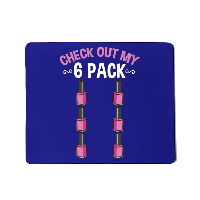 Check Out My Six Pack Nail Polish Gift Mousepad