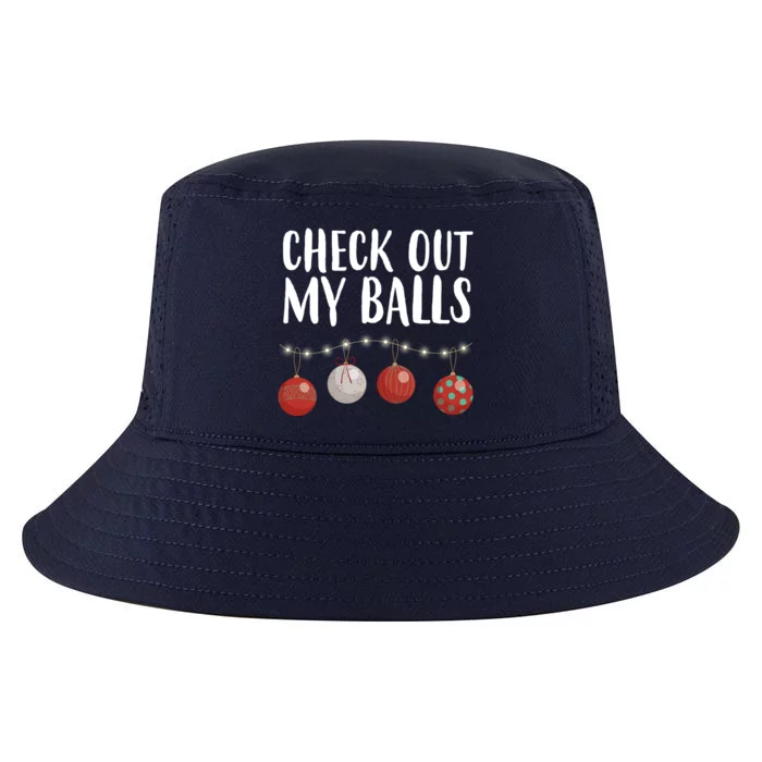 Check Out My Balls Funny Christmas Ornament Cool Comfort Performance Bucket Hat