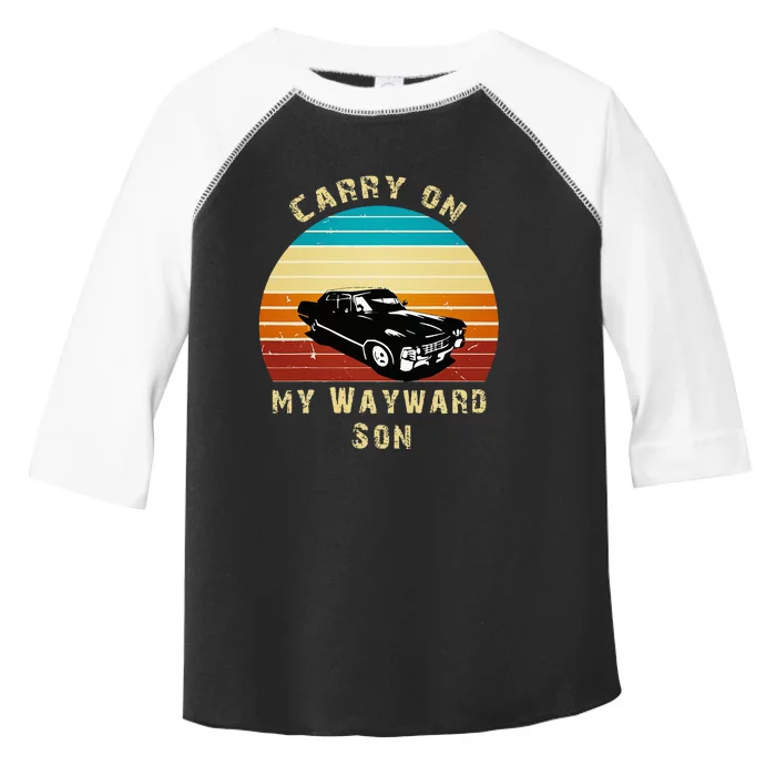 Carry on my Wayward Son Vintage Gift Toddler Fine Jersey T-Shirt