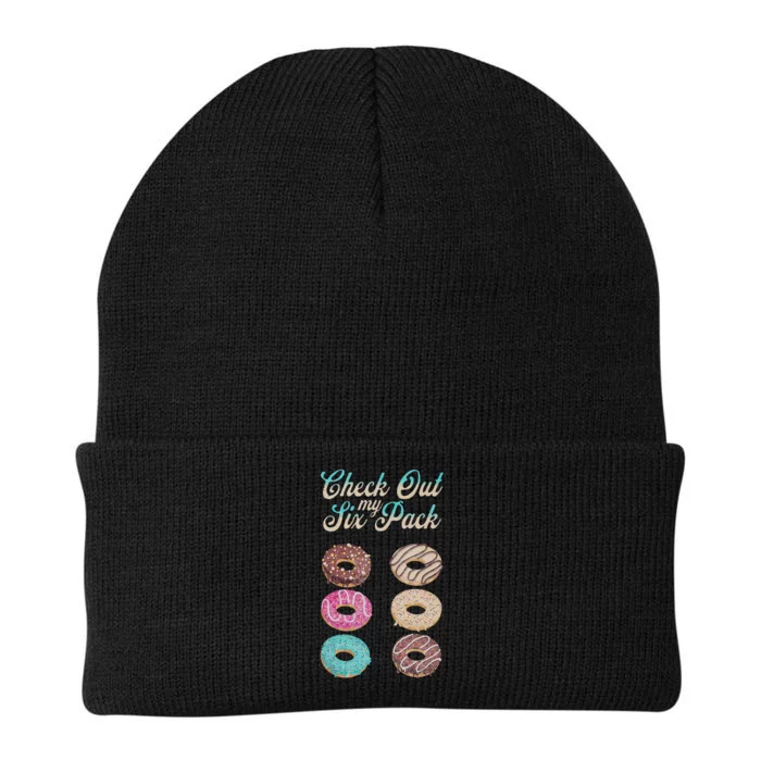 Check Out My Six Pack Funny Donut Knit Cap Winter Beanie