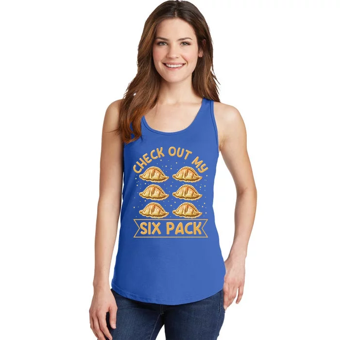 Check Out My Six Pack Design Pierogi Lover Gift Ladies Essential Tank