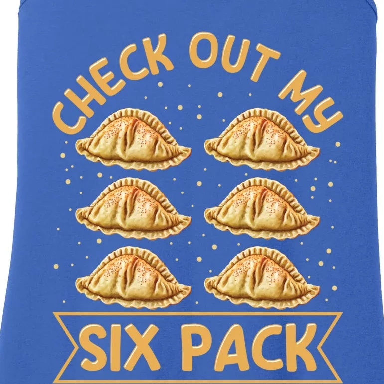 Check Out My Six Pack Design Pierogi Lover Gift Ladies Essential Tank