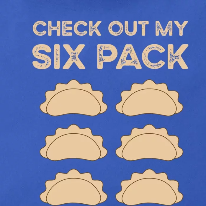 Check Out My Six Pack Funny Dumplings Polish Food Pierogi Gift Zip Tote Bag