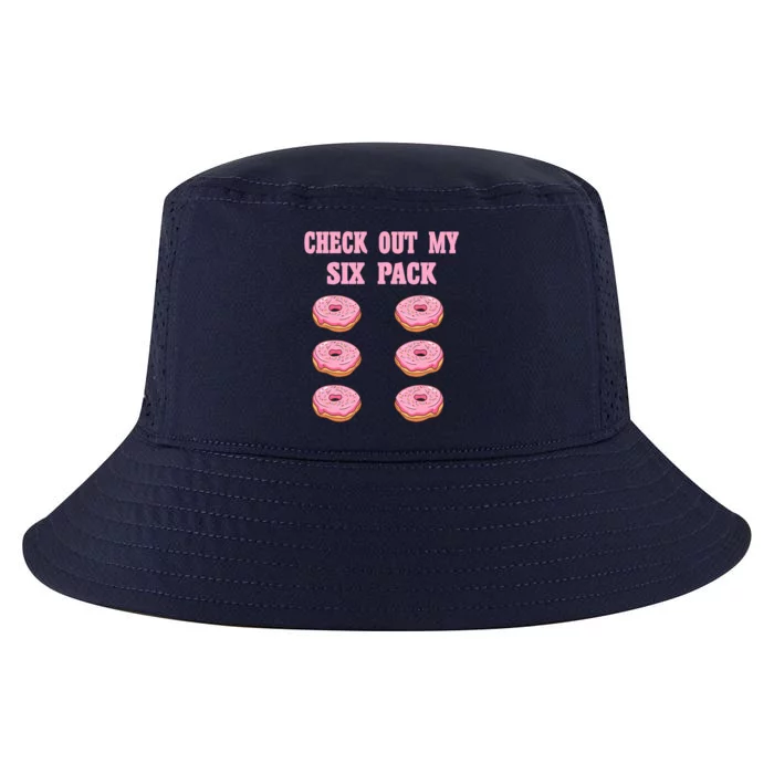 Check Out My Six 6 Pack Strawberry Donut Weightlifting Meaningful Gift Cool Comfort Performance Bucket Hat