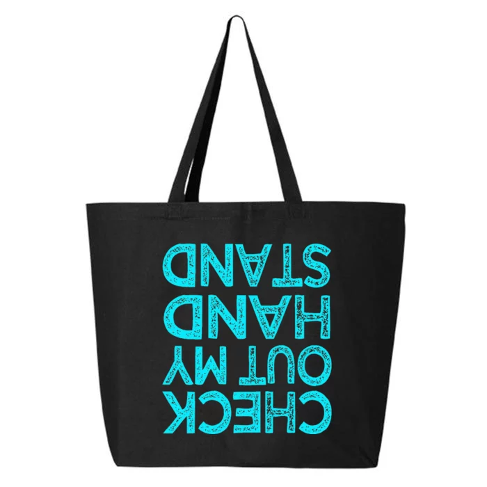 Check Out My Handstand Funny Gymnastics Gift 25L Jumbo Tote