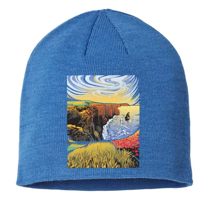 Cliffs Of Moher Landscape Nature 8 1/2in Sustainable Knit Beanie