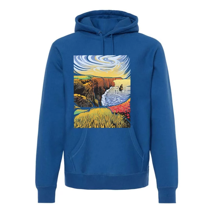 Cliffs Of Moher Landscape Nature Premium Hoodie