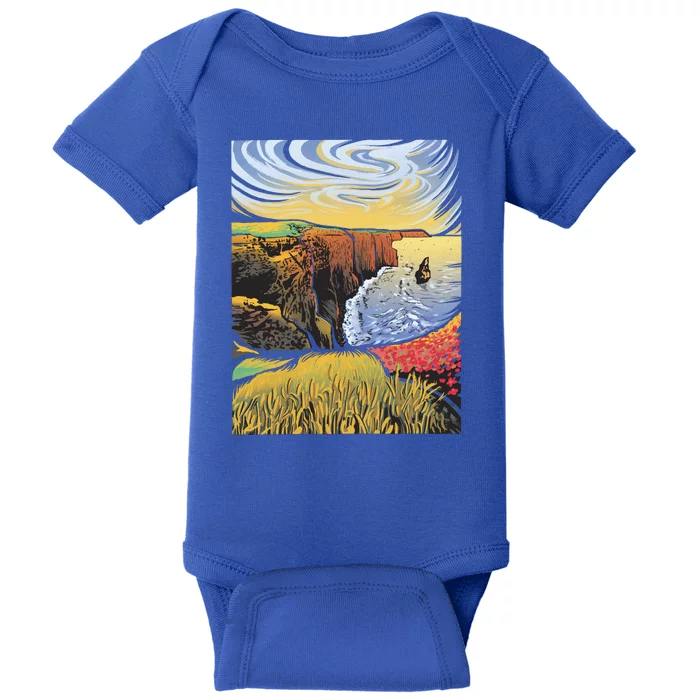 Cliffs Of Moher Landscape Nature Baby Bodysuit