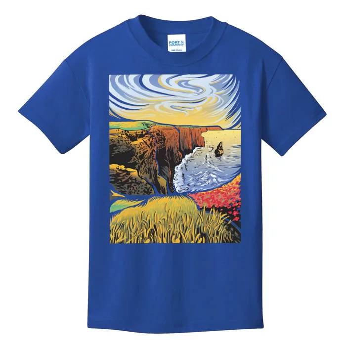 Cliffs Of Moher Landscape Nature Kids T-Shirt