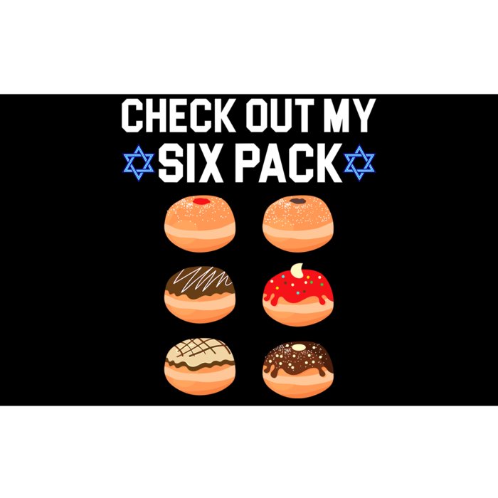 Check Out My Six Pack Donut Abs Hanukkah Chanukah Bumper Sticker