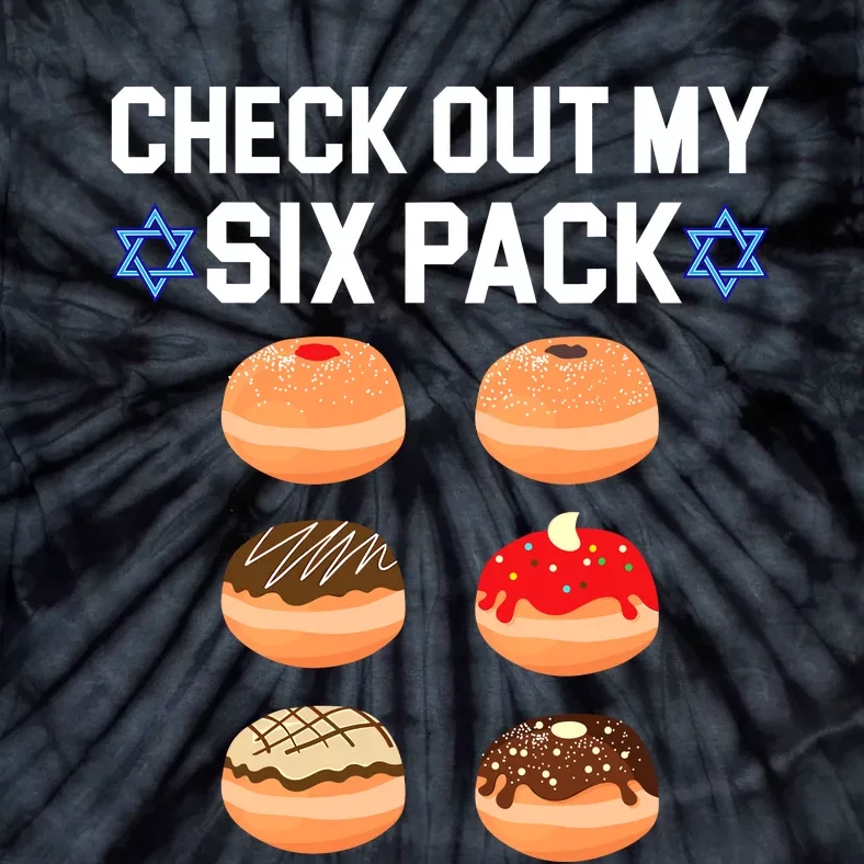 Check Out My Six Pack Donut Abs Hanukkah Chanukah Tie-Dye T-Shirt