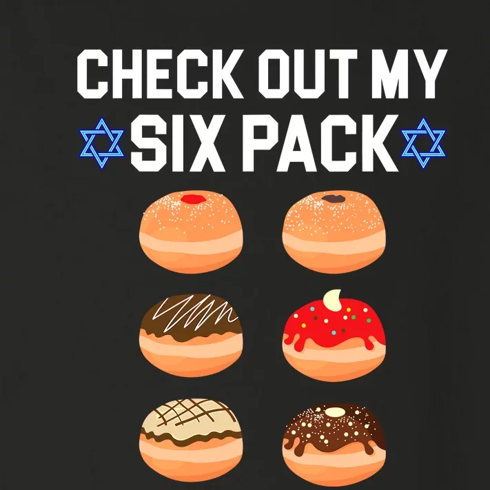 Check Out My Six Pack Donut Abs Hanukkah Chanukah Toddler Long Sleeve Shirt