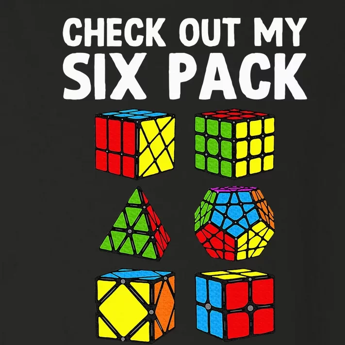 Check Out My Six Pack Puzzle Cube Funny Speed Cubing Toddler Long Sleeve Shirt