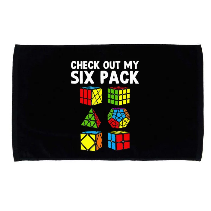 Check Out My Six Pack Puzzle Cube Funny Speed Cubing Microfiber Hand Towel