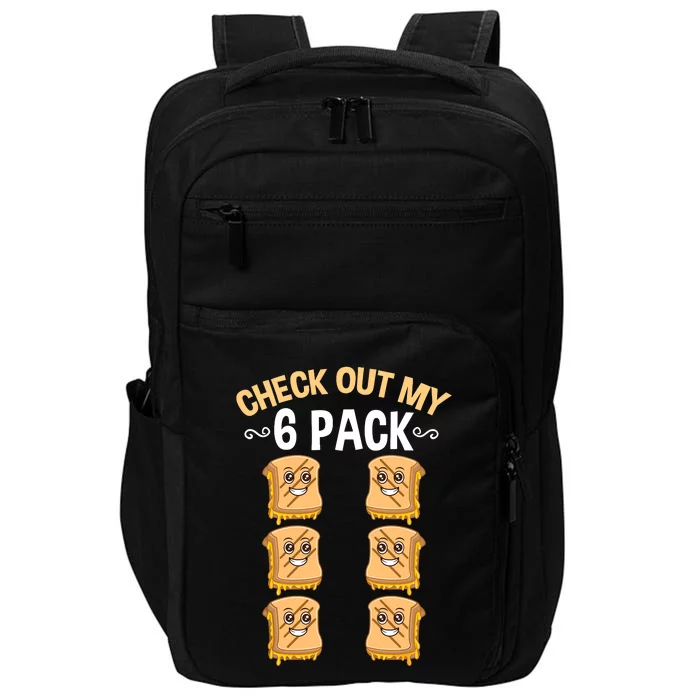 Check Out My Six Pack Grilled Cheese Impact Tech Backpack