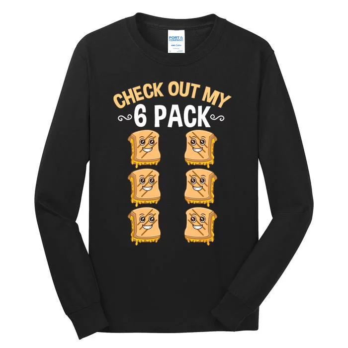 Check Out My Six Pack Grilled Cheese Tall Long Sleeve T-Shirt