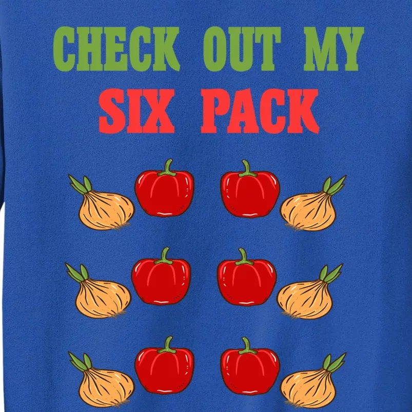 Check Out My Six 6 Pack Onion Paprika Weightlift Cute Gift Sweatshirt