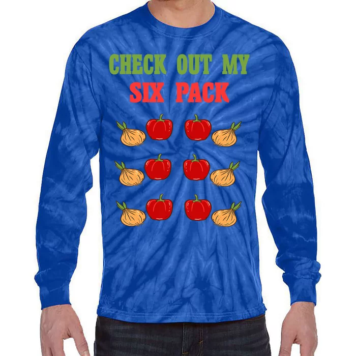 Check Out My Six 6 Pack Onion Paprika Weightlift Cute Gift Tie-Dye Long Sleeve Shirt