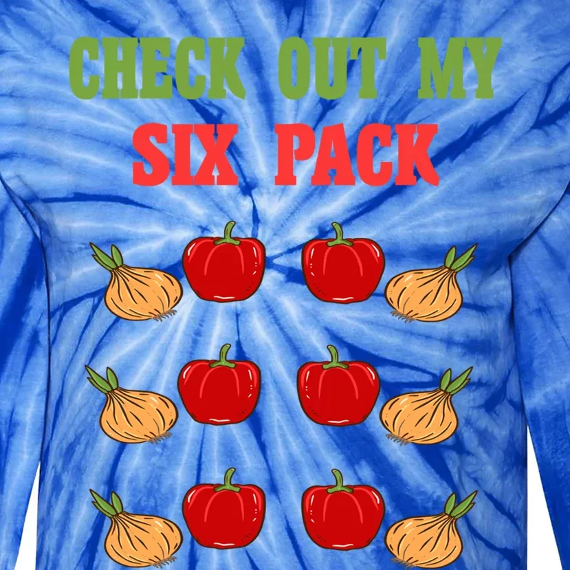 Check Out My Six 6 Pack Onion Paprika Weightlift Cute Gift Tie-Dye Long Sleeve Shirt