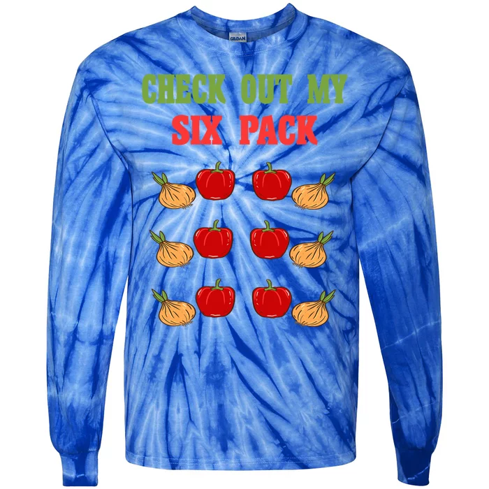 Check Out My Six 6 Pack Onion Paprika Weightlift Cute Gift Tie-Dye Long Sleeve Shirt