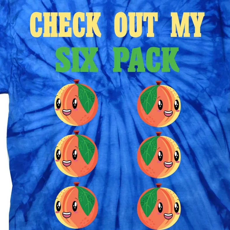 Check Out My Six 6 Pack Peach Weightlifting 'S 'S Cool Gift Tie-Dye T-Shirt