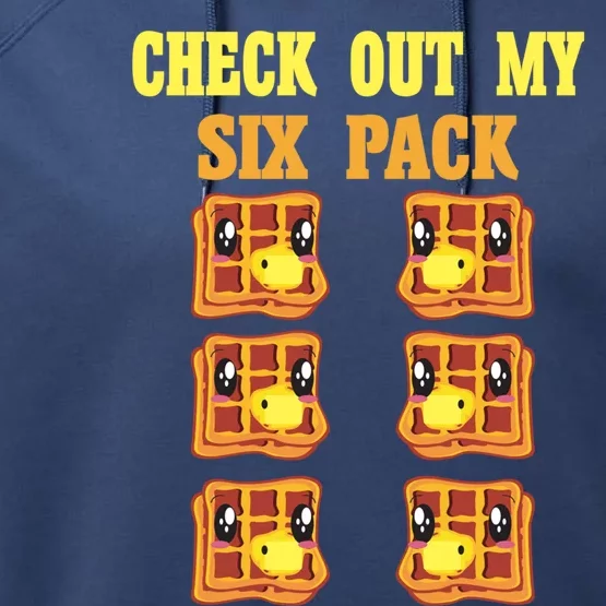 Check Out My Six 6 Pack Waffle Weightlifting 'S 'S Great Gift Performance Fleece Hoodie