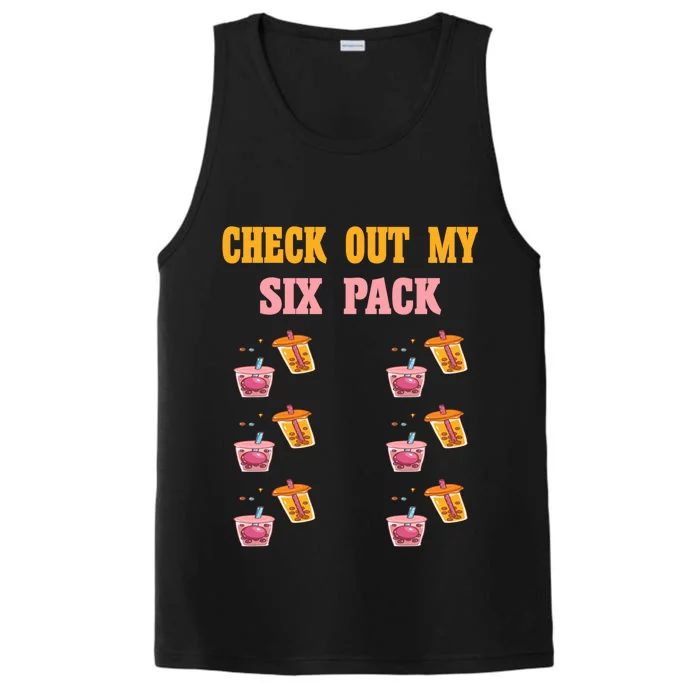 Check Out My Six 6 Pack Bubble Tea Weightlift 'S 'S Great Gift Performance Tank