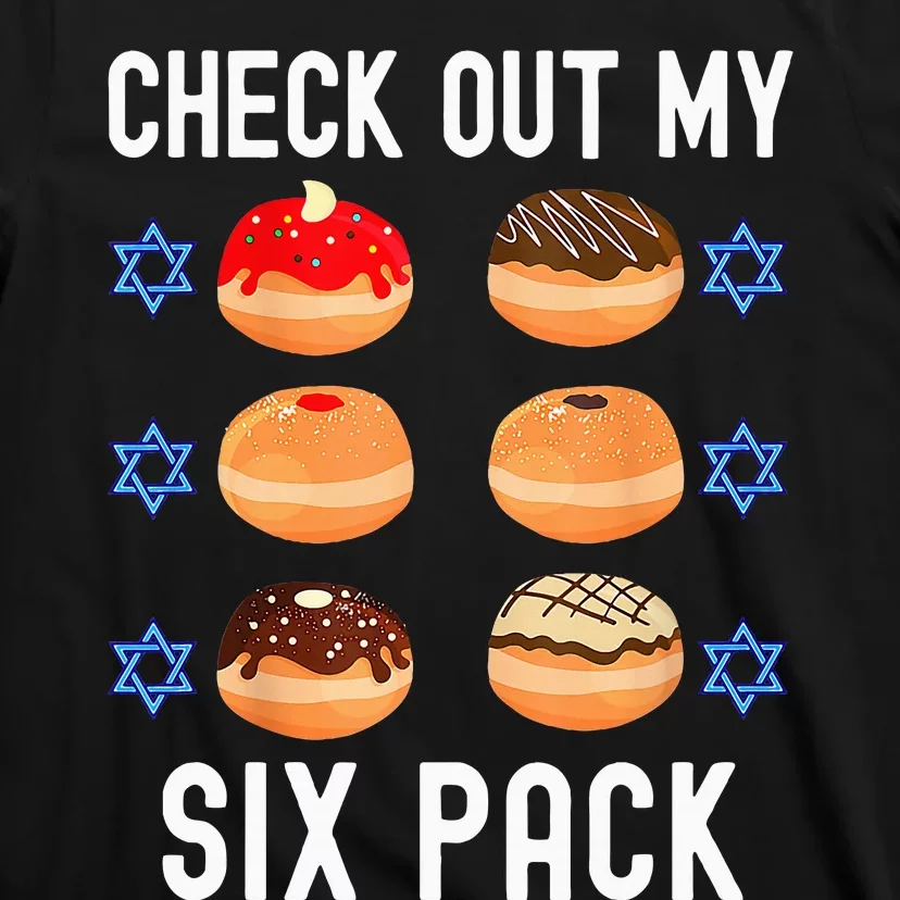 Check Out My Six Pack Donut Abs Hanukkah Chanukah T-Shirt