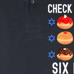 Check Out My Six Pack Donut Abs Hanukkah Chanukah Softstyle Adult Sport Polo