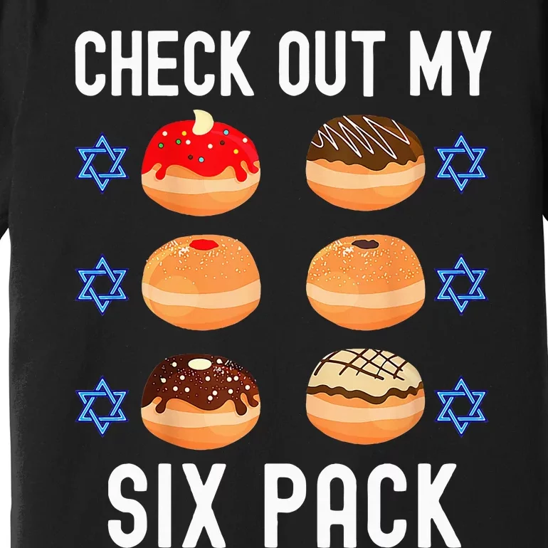 Check Out My Six Pack Donut Abs Hanukkah Chanukah Premium T-Shirt