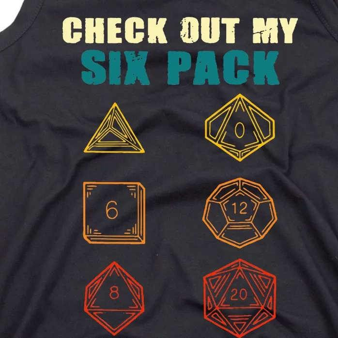 Check Out My Six Pack Dice For D.20 RPG Gamer Tank Top