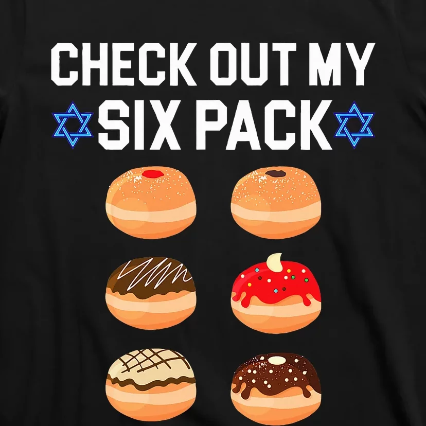 Check Out My Six Pack Donut Abs Hanukkah Chanukah T-Shirt