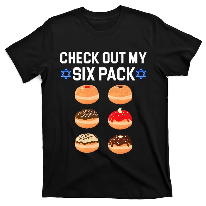 Check Out My Six Pack Donut Abs Hanukkah Chanukah T-Shirt