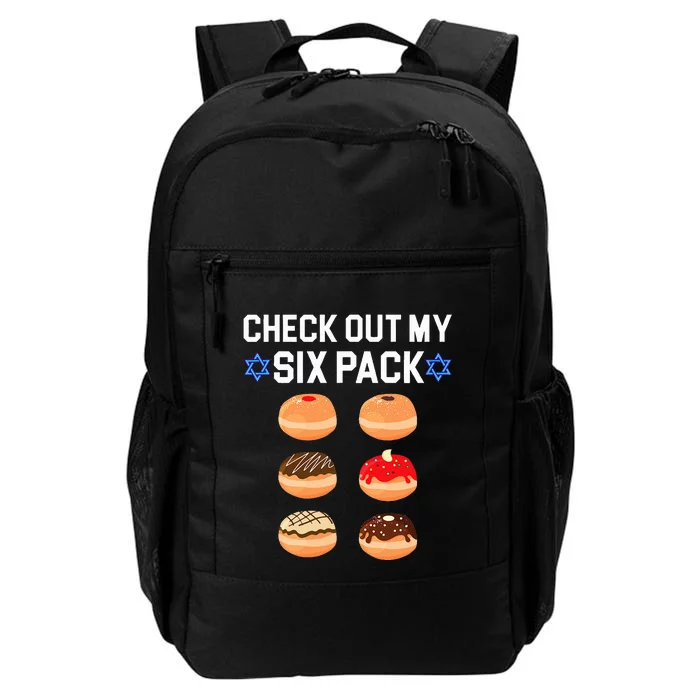 Check Out My Six Pack Donut Abs Hanukkah Chanukah Daily Commute Backpack