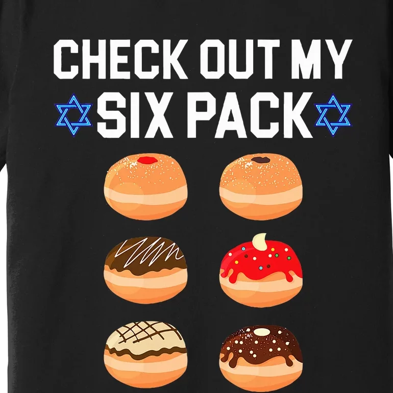 Check Out My Six Pack Donut Abs Hanukkah Chanukah Premium T-Shirt