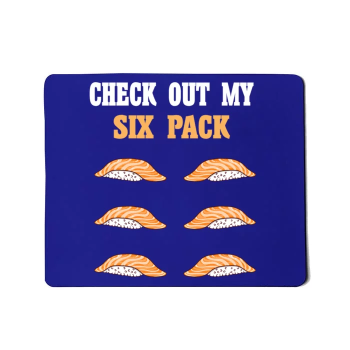 Check Out My Six 6 Pack Ebi Sushi Weightlifting Gift Mousepad