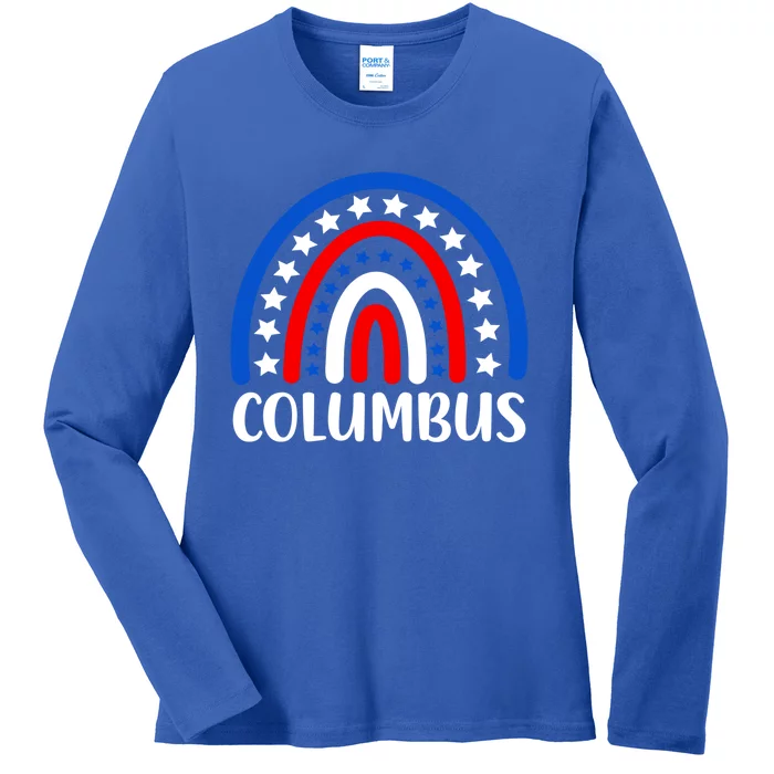 Columbus Ohio Meaningful Gift I Love Columbus Ohio Usa Gift Ladies Long Sleeve Shirt