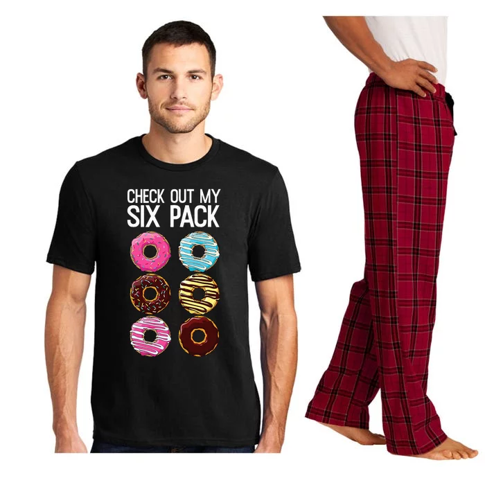 Check Out My Six Pack Funny Donut Lover Dad Bod Junk Food Pajama Set