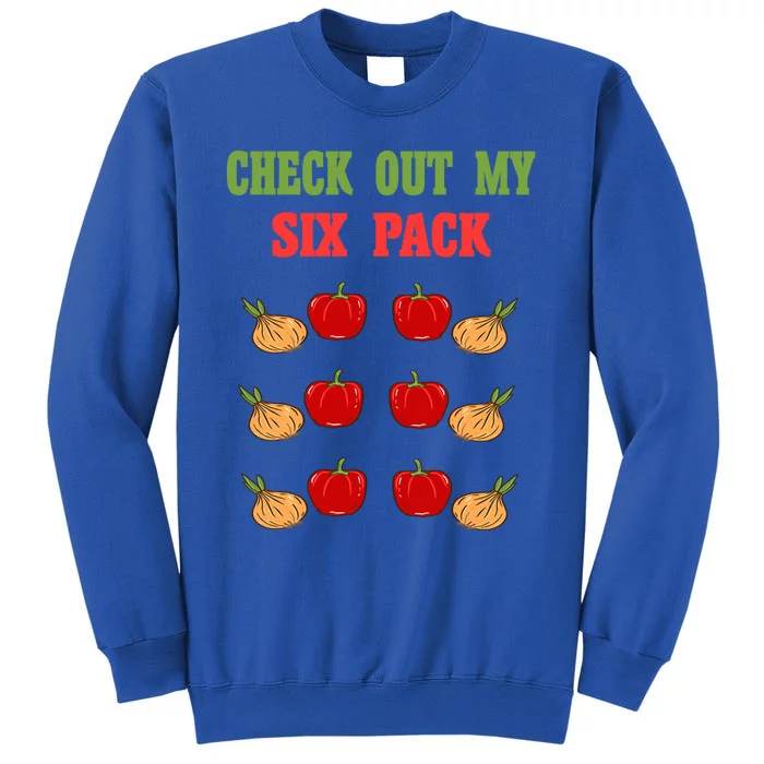 Check Out My Six 6 Pack Onion Paprika Weightlift Gift Tall Sweatshirt