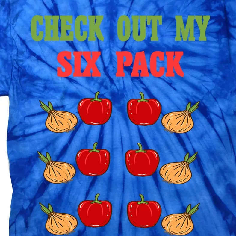 Check Out My Six 6 Pack Onion Paprika Weightlift Gift Tie-Dye T-Shirt