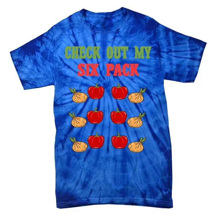 Check Out My Six 6 Pack Onion Paprika Weightlift Gift Tie-Dye T-Shirt