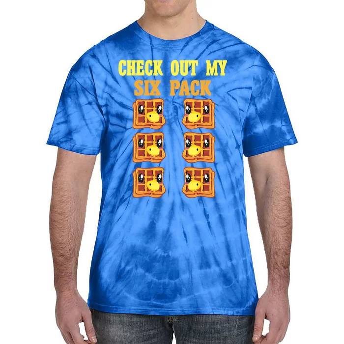 Check Out My Six 6 Pack Waffle Weightlifting 'S 'S Cool Gift Tie-Dye T-Shirt